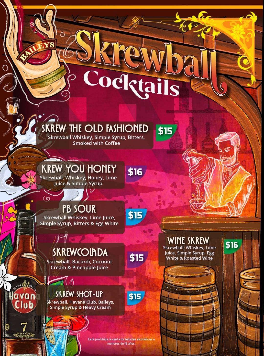 Menú Cocteles Esp-1
