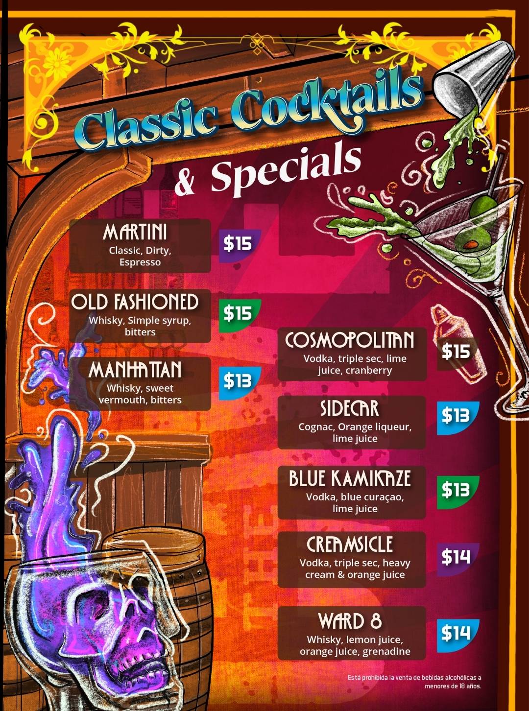 Menú Cocteles Esp-2