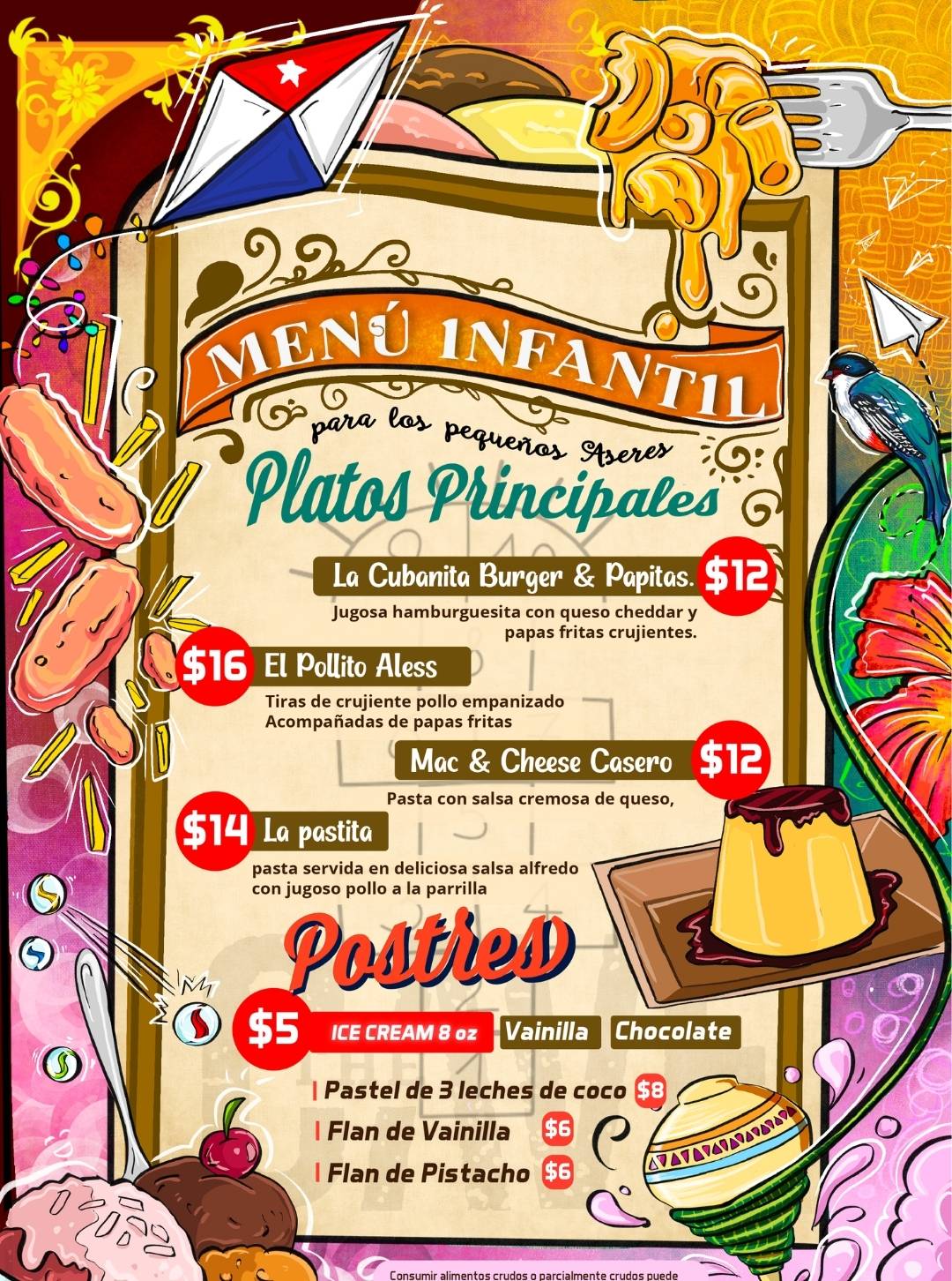 Menú Infantil Esp