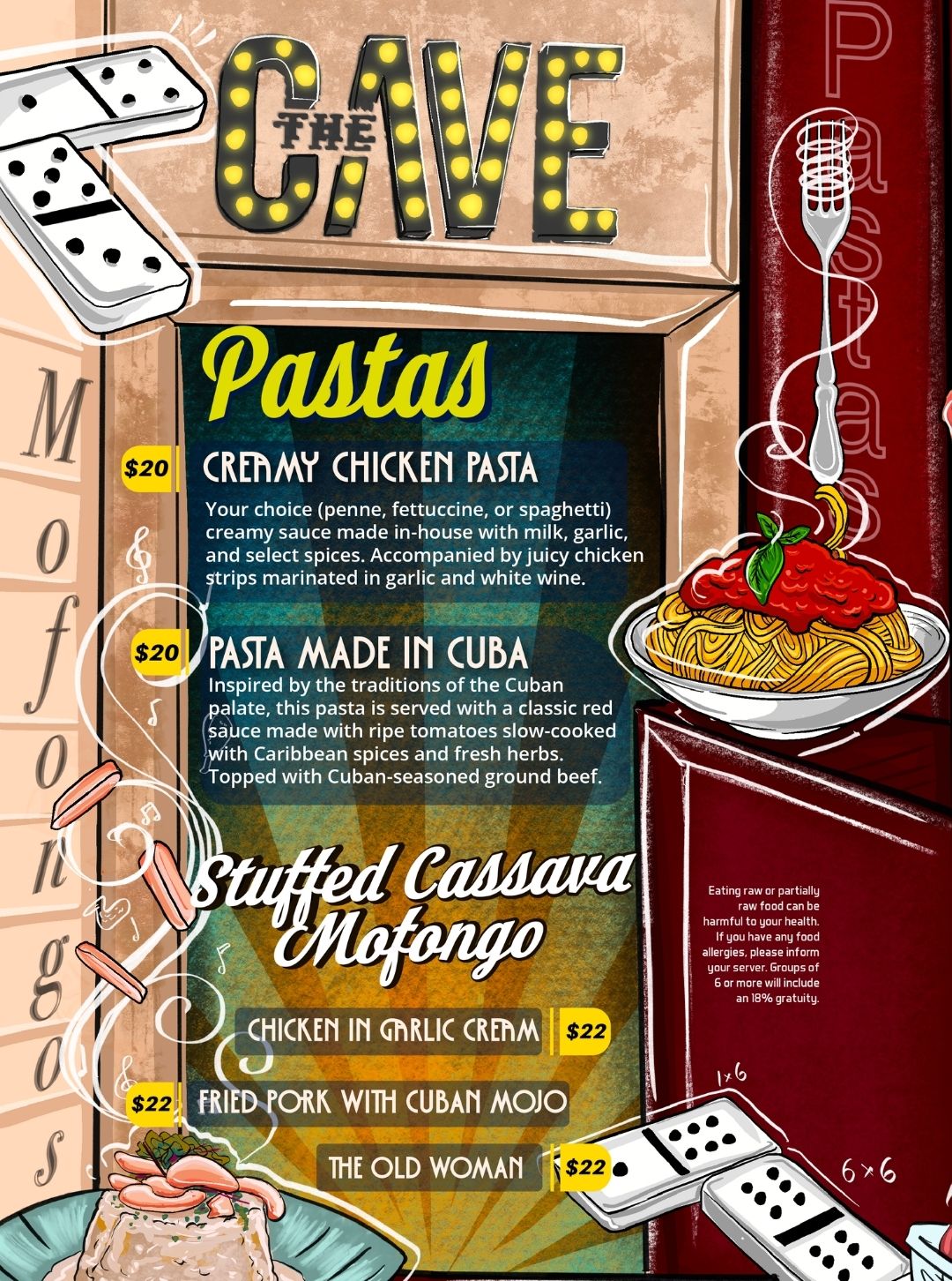 Menú Pasta Eng